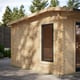 Power 14x8 Apex Aluminium Log Cabin 44mm image 3