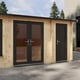Power 16x12 Apex Combi Log Cabin 44mm image 2