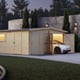 Power 14x20 Apex Log Cabin Double Garage 44mm image 4