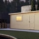 Power 20x16 Pent Log Cabin Double Garage 44mm image 4