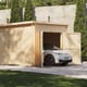 Power 16x16 Pent Log Cabin Garage 44mm image 2