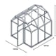 Palram Canopia EcoGrow 6x6 Greenhouse Dimensions