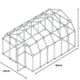 Palram Canopia Hobby Gardener 8x12 Greenhouse Dimensions
