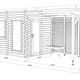 Palmako Sanna 6.8 Canopy Home Sauna