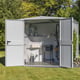 Hormann Berry Apex Metal Garden Shed Optional Double Doors