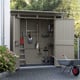 Hormann Berry Pent Metal Garden Shed Optional Double Doors