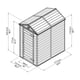 Palram 4x6 Plastic Skylight Shed in Grey Dimensions