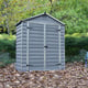 Palram 6x3 Plastic Skylight Garden Shed in Grey
