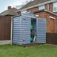 Palram 6x3 Plastic Skylight Garden Storage Shed in Grey