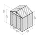 Palram 6x5 Plastic Skylight Shed in Grey Dimensions