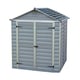 Palram 6x5 Plastic Skylight Garden Shed in Grey
