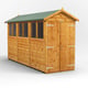 Power 10x4 Apex Wooden Shed Double Doors