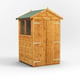 Power 4x6 Shiplap Apex Wooden Shed Double Doors