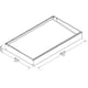 Palram Nancy 1500 Door Canopy Dark Grey Dimensions