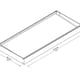Palram Nancy 2150 Door Canopy Dark Grey Dimensions