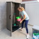 Suncast 3x2 Mannington Plastic Garden Storage Shed Stone Grey