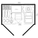 Suncast 6x4 Stow Away Plastic Garden Store
