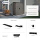 Suncast Aston Large Storage Cabinet - Stone Grey