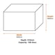 Suncast Carolina 189L Storage Box - Stone Grey dimensions