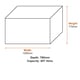 Suncast Colorado 507L Storage Box - Cyberspace Grey dimensions