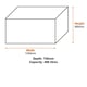 Suncast Minnesota 469L Storage Box - Stone Grey dimensions