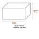 Suncast Missouri 276L Storage Box - Cyberspace Grey dimensions