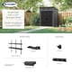 Suncast Modernist 6x5 Pent Roof Plastic Shed Black