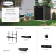Suncast Modernist 7x7 Pent Roof Plastic Shed