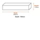 Suncast Triple Hook Long Handle Tool Hanger Set - Pack of 2 dimensions