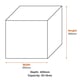 Suncast New York 83L Storage Box - Light French Grey dimensions