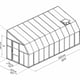 Palram Canopia Sun Room 8x20 Lean to Greenhouse Dimensions