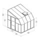 Palram Canopia Sun Room 8x8 Lean to Greenhouse Dimensions