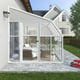 Palram Canopia Sun Room 8x8 Lean to Greenhouse Gable Door