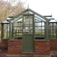 Swallow Cygnet 6x11 Wooden Greenhouse Dwarf Wall in Bracken Paint