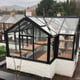 Swallow Cygnet 6x11 Wooden Greenhouse Dwarf Wall Midnight Paint