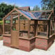 Swallow Cygnet 6x11 Wooden Greenhouse Dwarf Wall Thermowood