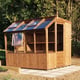 Swallow-Jay-8x6-Wooden-Potting-Shed Plain Thermowood FInish