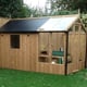 Swallow Kingfisher 6x4 Combi Greenhouse Thermowood