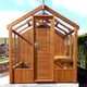 Swallow Kingfisher 6x6 Combi Greenhouse Shed Oiled