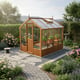 Swallow Kingfisher 6x8 Wooden Greenhouse