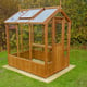 Swallow Lark 4x6 Wooden Greenhouse in Oiled