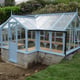 Swallow Mallard 8x15 Wooden Greenhouse Robins Egg Blue Dwarf Wall