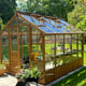 Swallow Raven 8x10 Wooden Greenhouse Oiled Finish