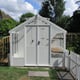 Swallow Raven 8x6 Combi Greenhouse White Paint