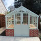 Swallow Raven 8x6 Dwarf Wall Greenhouse in Summer Green