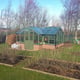 Swallow Swan 8x17 Dwarf Wall Wooden Greenhouse