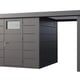 Telluria Classico Open Lounge Large 2424 Metal Garden Shed with Canopy - clear product view
