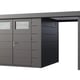 Telluria Classico Open Lounge Small 2724 Metal Garden Shed with Canopy - clear product view