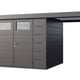 Telluria Classico Open Lounge Large 3024 Metal Garden Shed with Canopy - clear product view