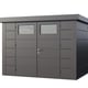 Telluria Classico 3024 Metal Garden Shed - clear product view